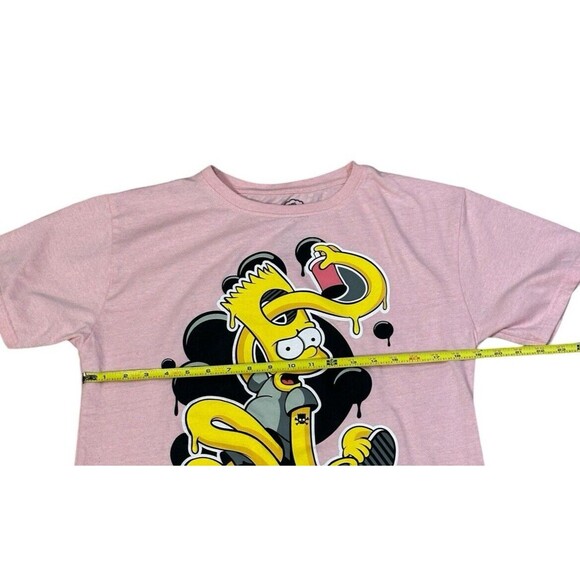 The Simpsons pink T-shirt XL skateboard graffiti Bart Simpson - Picture 5 of 8